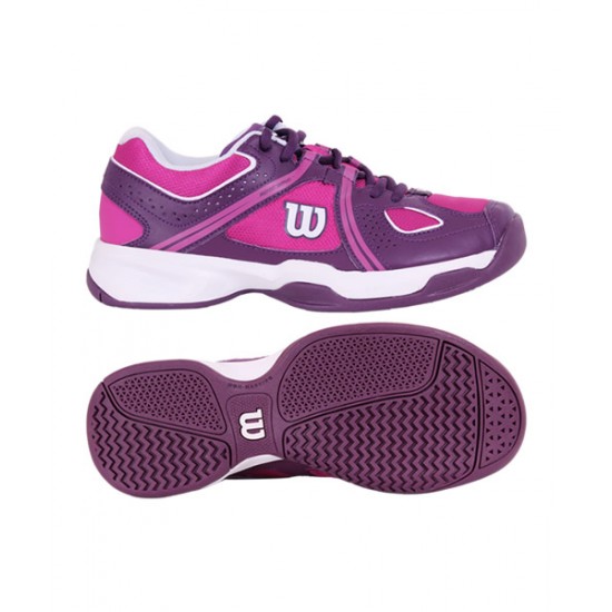 Дамски маратонки за тенис Wilson  NVISION ENVY W FIESTA PIN/DEEP PLUM/W 